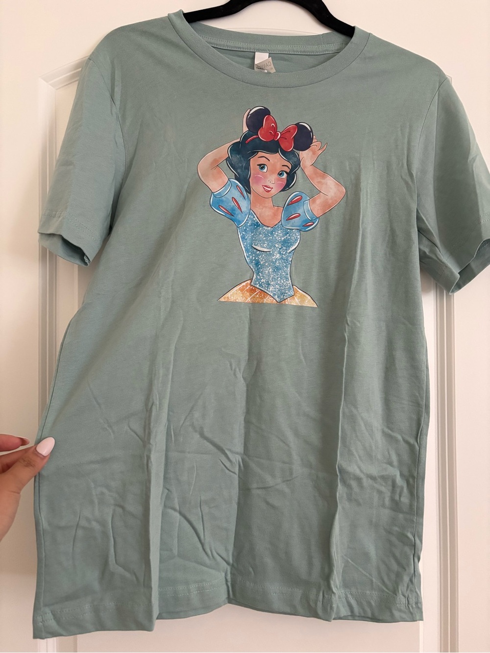 Women’s Snow White Mint Green Graphic Tee